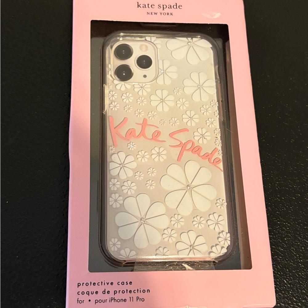 Kate Spade Pink and White Floral iPhone 11 Pro Case